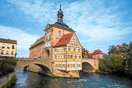 Das Alte Rathaus ist Wahrzeichen von Bamberg