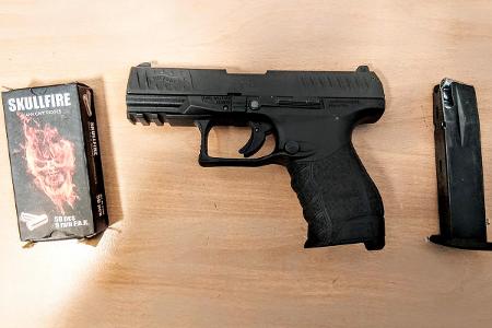 sichergestellte Waffe