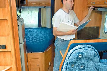 Das Längsdoppelbett ist typisch für die damaligen Teilintegrierten.