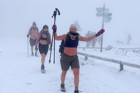 Bauchfrei beim Extremwandern auf dem Brocken