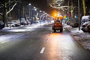 Am Morgen waren Räumfahrzeuge unterwegs. 