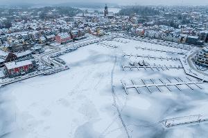 In Mecklenburg-Vorpommern führten die winterlichen Temperaturen zu einem seltenen Naturschauspiel.