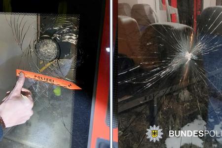 Die Bundespolizei sucht Zeugen einer Sachbeschädigung an einem Zug der Bayerischen Oberlandbahn am Bahnhof Schliersee