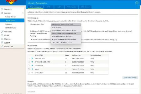 Mit einigen FRITZ!Box-Modellen ist es möglich, eine Verbindung per WLAN zu einem anderen Router aufzubauen und so einen Weg zum Internet einzurichten.
