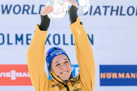 Die bewegte Biathlon-Karriere von Franziska Preuß - Franziska Preuß ist eine der erfolgreichsten deutschen Biathletinnen der vergangenen Jahre - doch es ging nicht immer steil bergauf. Die 31-Jährige hat nun ihr baldiges Karriereende angekündigt. Ihre bisherige Laufbahn im Überblick:
