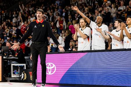 Basketballer in Bamberg gegen Zypern