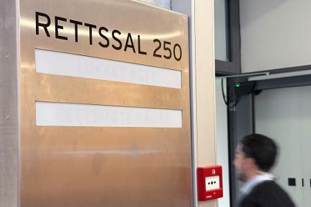 Im Gerichtssaal 250 findet der Prozess gegen Marius Borg Høiby statt.