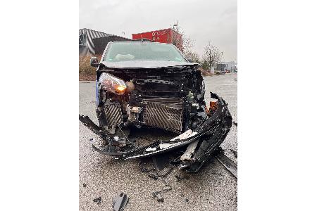 Unfall auf Bockhackerstraße am 3. Februar.