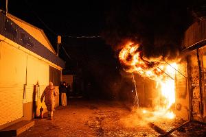 Russische Drohnenangriffe trafen in der Nacht erneut ukrainische Städte.