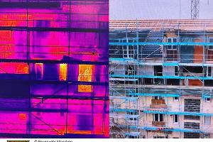 Die Drohne der feuerwehr München im Einsatz.