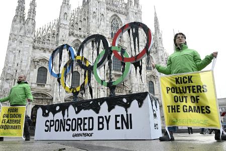 Ölkonzern: Greenpeace mit Protest gegen Olympiasponsor