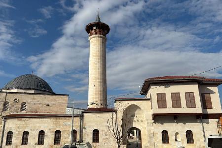 Die Habibi Neccar-Moschee wurde pünktlich zum Besuch des Präsidenten fertiggestellt.