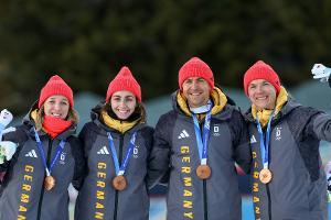 Nach Bronze-Coup: Biathleten wollen "auf Welle weitersurfen"