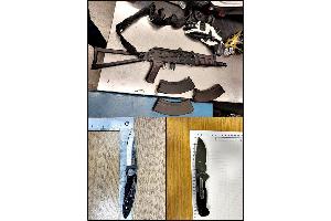 Durch die Bundespolizei sichergestellte Waffen am Flughafen Köln Bonn