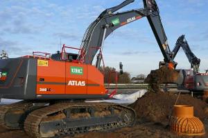 Atlas GmbH insolvent, Bagger, Baustelle