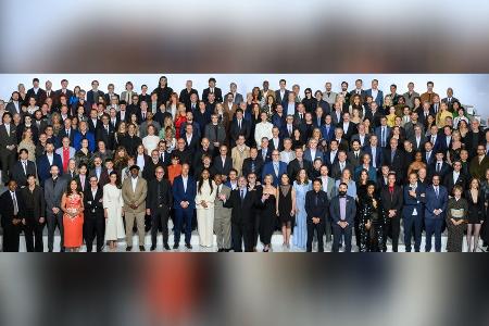 Academy Awards: Oscar-Klasse trifft sich zu Lunch - und Gruppenfoto