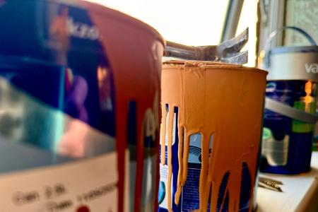 Farbtopf sauber halten