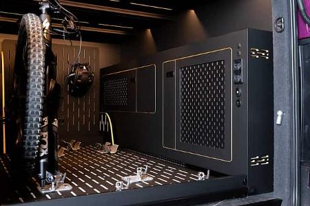 VanMe, Niffler, Campingbus, Heckgarage, Fahrradauszug