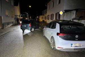 Fahrzeuge in Unfallendposition