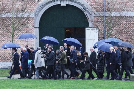 Die Spitzenpolitiker treffen sich auf einem Wasserschloss im flämischen Teil Belgiens.