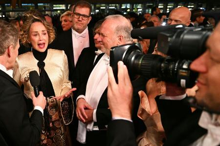 Bei Sharon Stone flossen am roten Teppich ein paar Tränen.