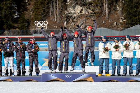 Zwölf Jahre nach Sotschi: Biathlon-Staffel erhält Gold