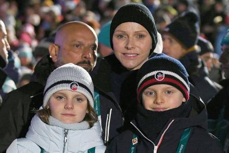 Überraschung bei Olympia: Fürstin Charlène jubelt mit den Zwillingen