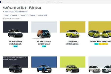 VW California T7 (2024) Konfigurator