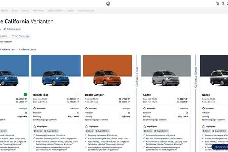 VW California T7 (2024) Konfigurator