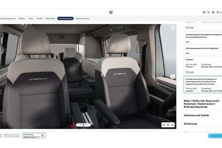 VW California T7 (2024) Konfigurator