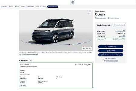 VW California T7 (2024) Konfigurator