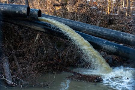 Im Januar kam es zu dem Bruch in der Leitung. 