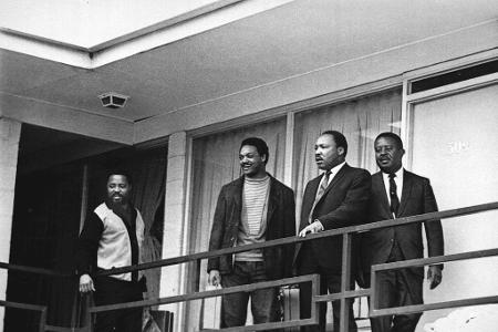 Jesse Jackson 1968 mit Martin Luther King. (Archivbild)
