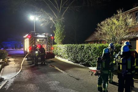 Die Feuerwehr an der Einsatzstelle