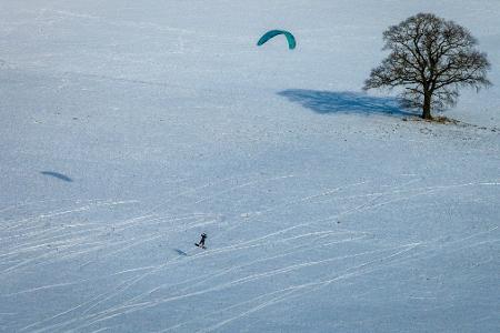 Auch im Norden Deutschlands zeigten sich weiter dicke Schneedecken.