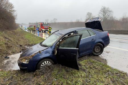 Unfall auf der Autobahn A3 am Samstagnachmittag