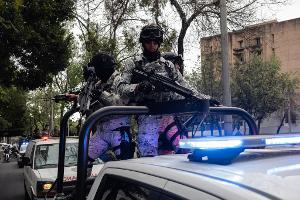 In Teilen von Mexiko-Stadt war eine massive Präsenz der Sicherheitskräfte zu beobachten. 