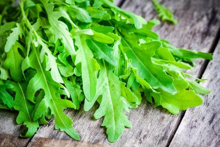 Rucola und andere Salatsorten