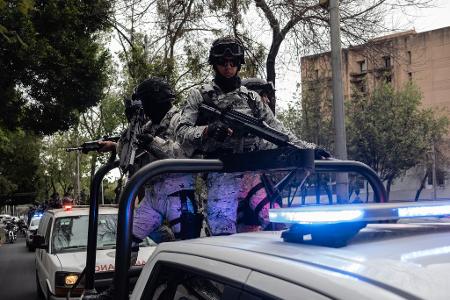 In Teilen von Mexiko-Stadt war eine massive Präsenz der Sicherheitskräfte zu beobachten.