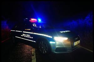 Pressefoto Streifenwagen Unfall