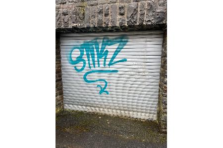 Einer der Graffiti-Tatorte