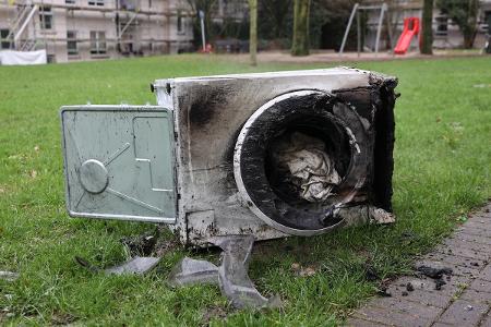 Ursache des Einsatzes - abgebrannte Waschmaschine
Foto: Feuerwehr Essen