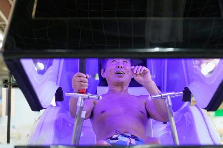 Im Hightechland Japan gibt es jetzt eine Waschmaschine für Menschen. 