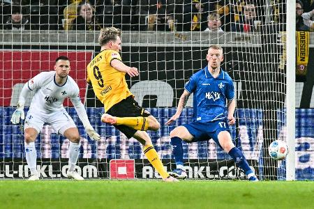 Doppelpack Vermeij: Darmstadts Serie reißt in Dresden