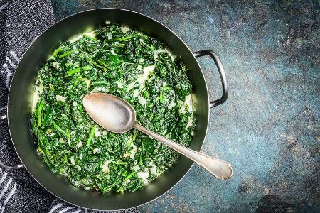 Spaghetti mit Spinatsauce