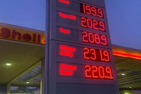 Spritpreis Shell Tankstelle