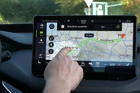 Skoda Enyaq Navi Infotainment Ladeplanung