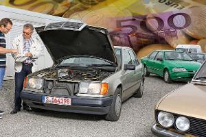 Gebrauchtwagen Kiesplatz Händler Verkauf Preis Mercedes 190 Collage