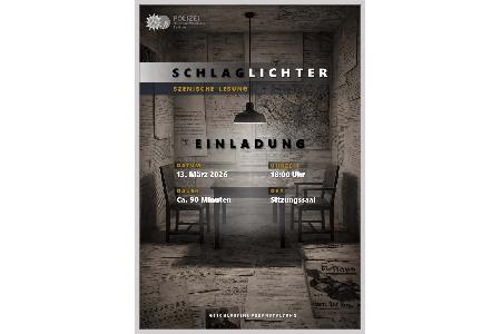 Einladung zur szenischen Lesung am 13.3. im PP Bochum