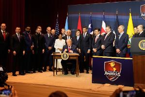 Trump empfängt Regierungschefs aus Lateinamerika und Karibik in Florida. 